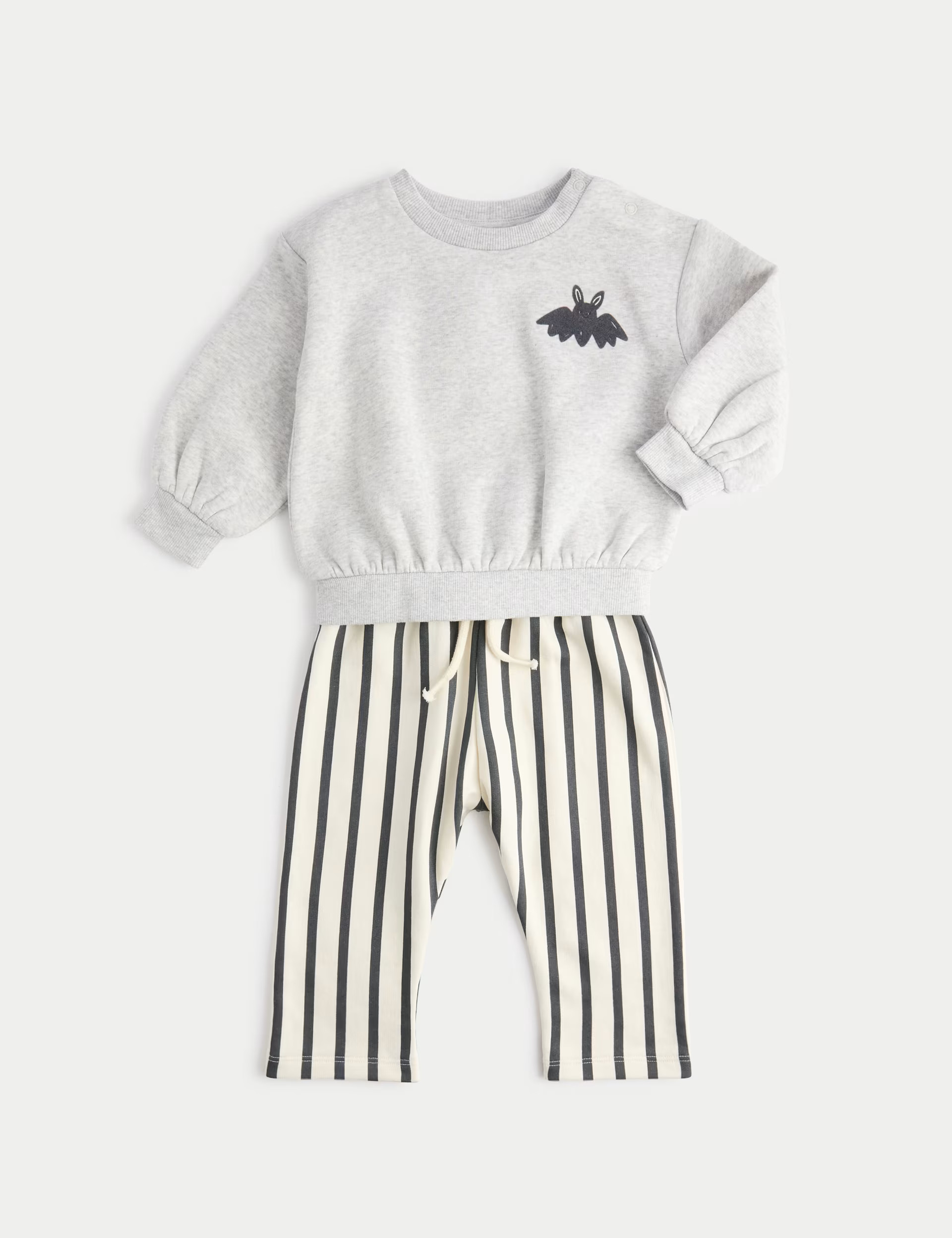 2pc Cotton Rich Too Cute To Spook Jersey Outfit (0 Mths-6 Yrs) | M&S Collection at M&S | Marks & Spencer (UK)