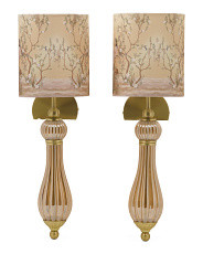 2pk 8x7x22.5 Glass Teardrop Cordless Wall Sconces | Home | Marshalls | Marshalls