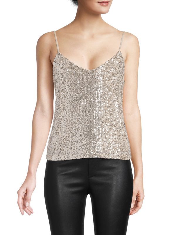 ​Stretch Sequin Camisole | Saks Fifth Avenue OFF 5TH (Pmt risk)