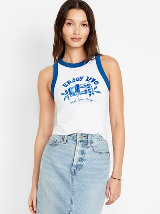 Graphic Crop Tank Top | Old Navy (US)