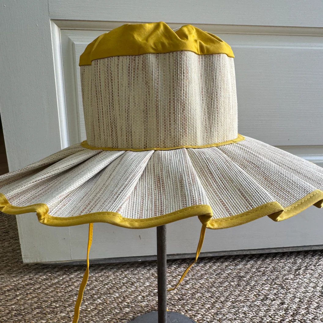 Yellow Foldable Fan Hat | Shop Bijou
