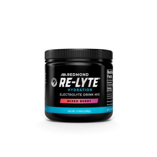 Redmond Re-Lyte Hydration Electrolyte Powder, No Added Sugar (Mixed Berry) | Amazon (US)