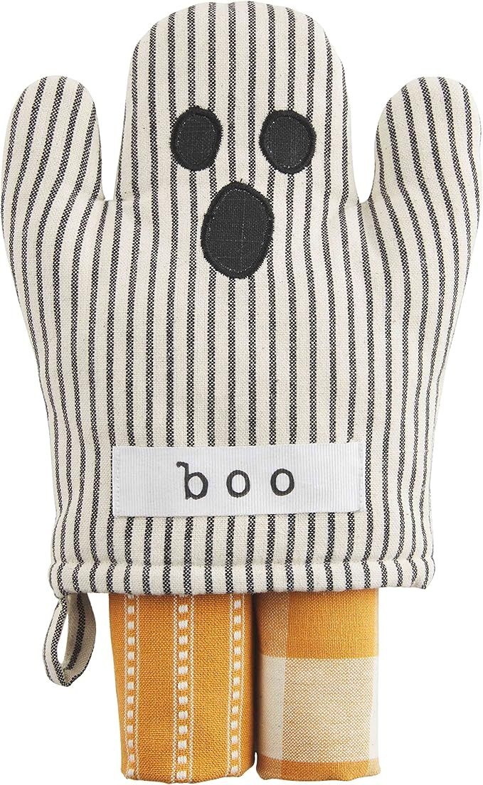 Mud Pie Oven Mitt Towel Set, Ghost | Amazon (US)