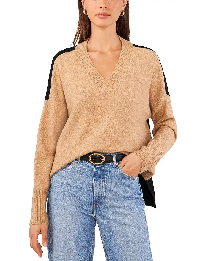 Mixed Media High Low Hem Sweater | Bloomingdale's (US)
