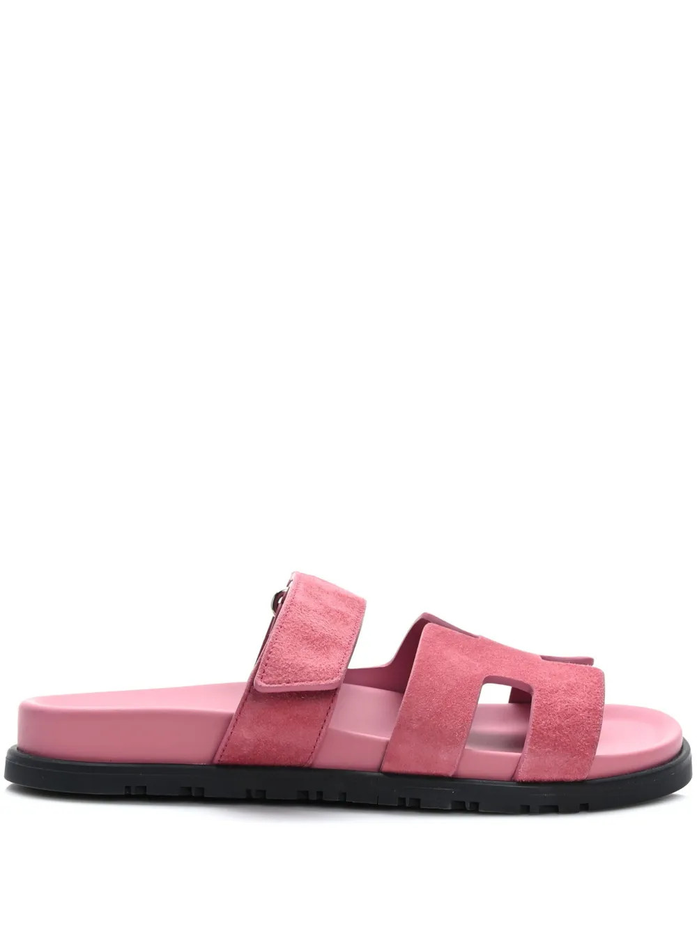 Hermès Pre-Owned Chypre Suede Sandals - Farfetch | Farfetch Global