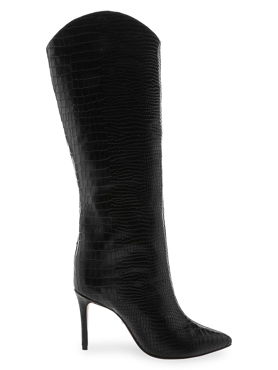 Schutz Maryana Knee-High Croc-Embossed Leather Boots | Saks Fifth Avenue