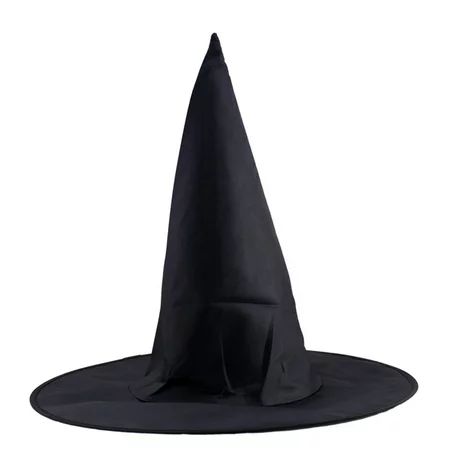Cuteam Witch Hat Adult Women Black Witch Hat Pointy Cap Halloween Party Costume Cosplay Accessory 14.67x14.67x37.6 | Walmart (US)