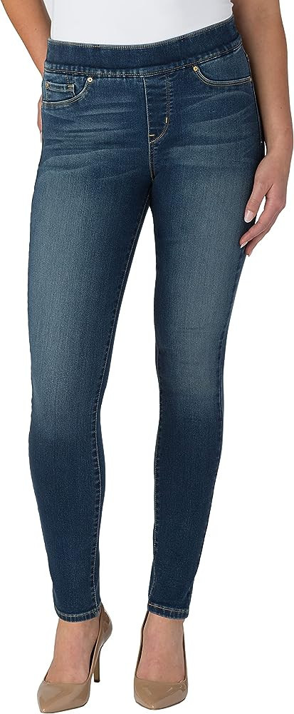 Signature by Levi Strauss & Co. Gold Label Women's Totally Shaping Pull-on Jeans, Christmas Jeans... | Amazon (US)