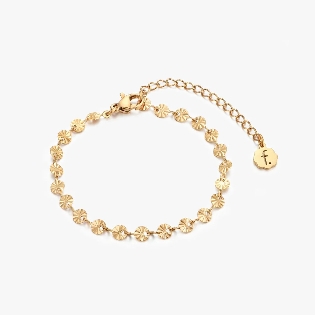 Sunburst Chain Bracelet in Gold | Flaire & Co.