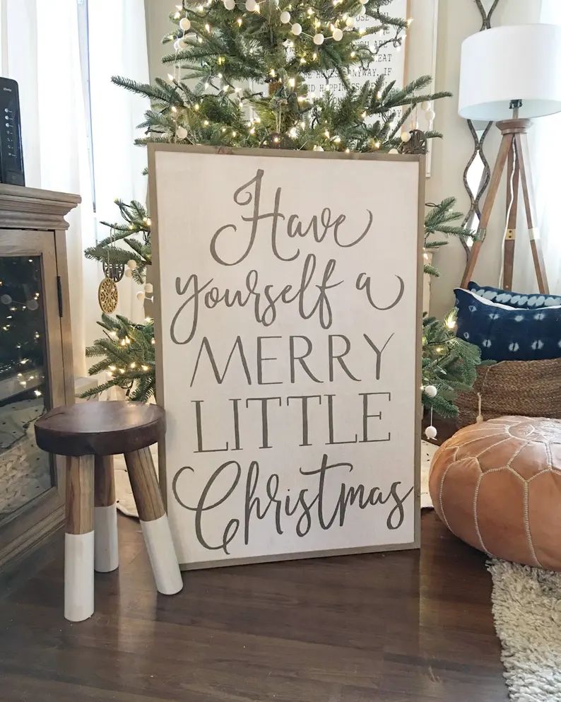Have Your Self a Merry Little Christmas Framed Wood Sign / - Etsy | Etsy (US)