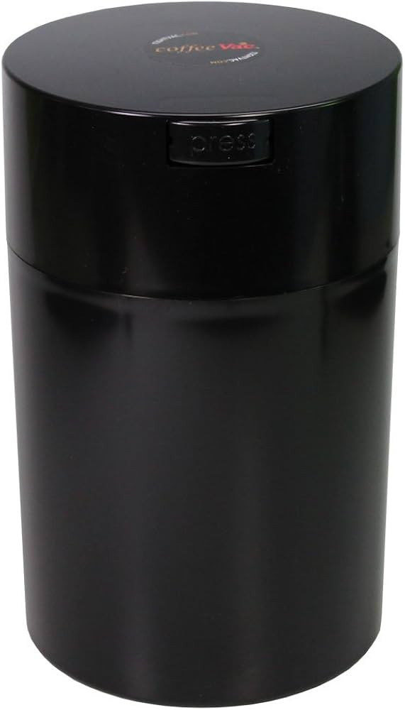 Coffeevac 1 lb - The Ultimate Vacuum Sealed Coffee Container, Black Cap & Body , 1.85-Liter/1.6-Q... | Amazon (US)