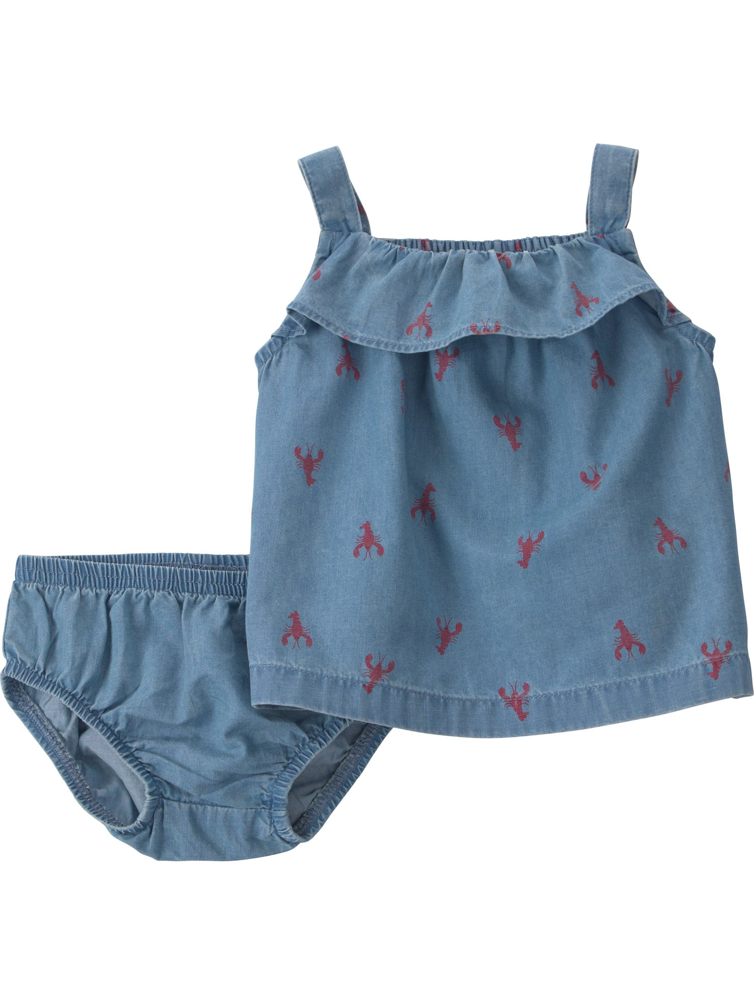 Carter's Child of Mine Baby Girl Outfit Set, 2-Piece, Sizes 0/3-24 Months | Walmart (US)