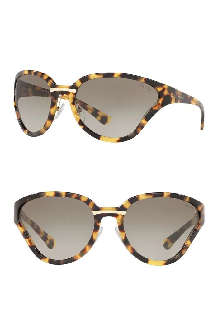 PRADA Oval Cat Eye 68mm Sunglasses | Nordstromrack | Nordstrom Rack