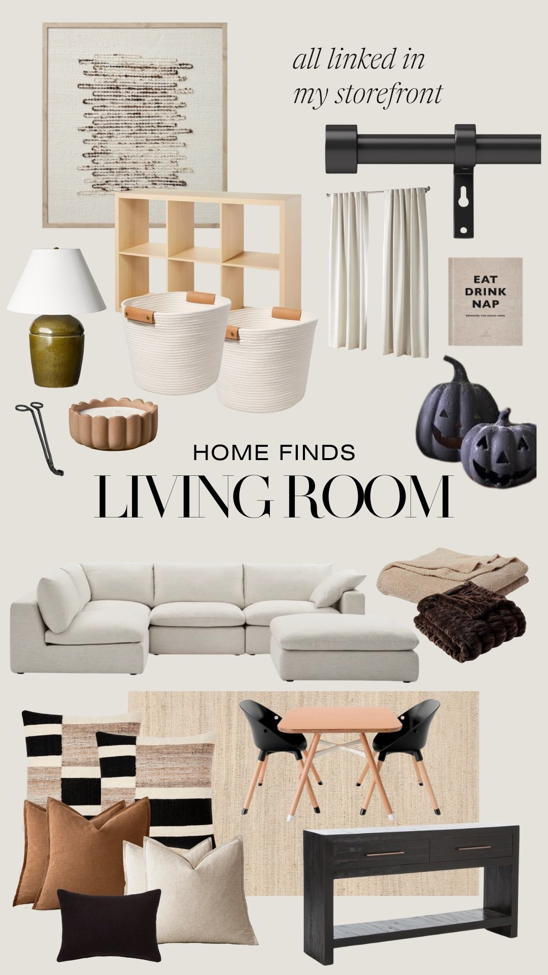 Neutral earth tones living room! Home decor, home styles, home interior, Amazon home, target home

#LTKHome