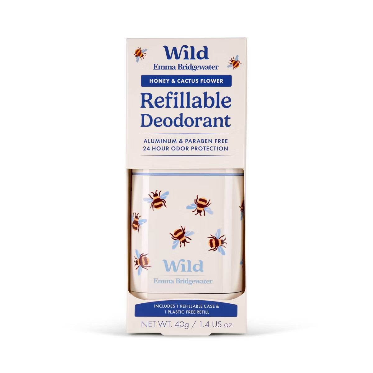 Wild Cosmetics Cream Deodorant Refill - Honey & Cactus Flower with Bee Case - Aluminum-Free 5.29o... | Target
