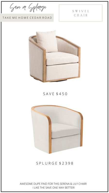 SAVE OR SPLURGE…

How good is this dupe for the Serena and Lily chair? I actually like the “save” option so much more!! Such beautiful details.

Accent chair, swivel chair, arm chair, upholstered chair, living room chair, living room, designer dupe, bedroom, tj maxx, Serena and lily 

#LTKsalealert #LTKhome