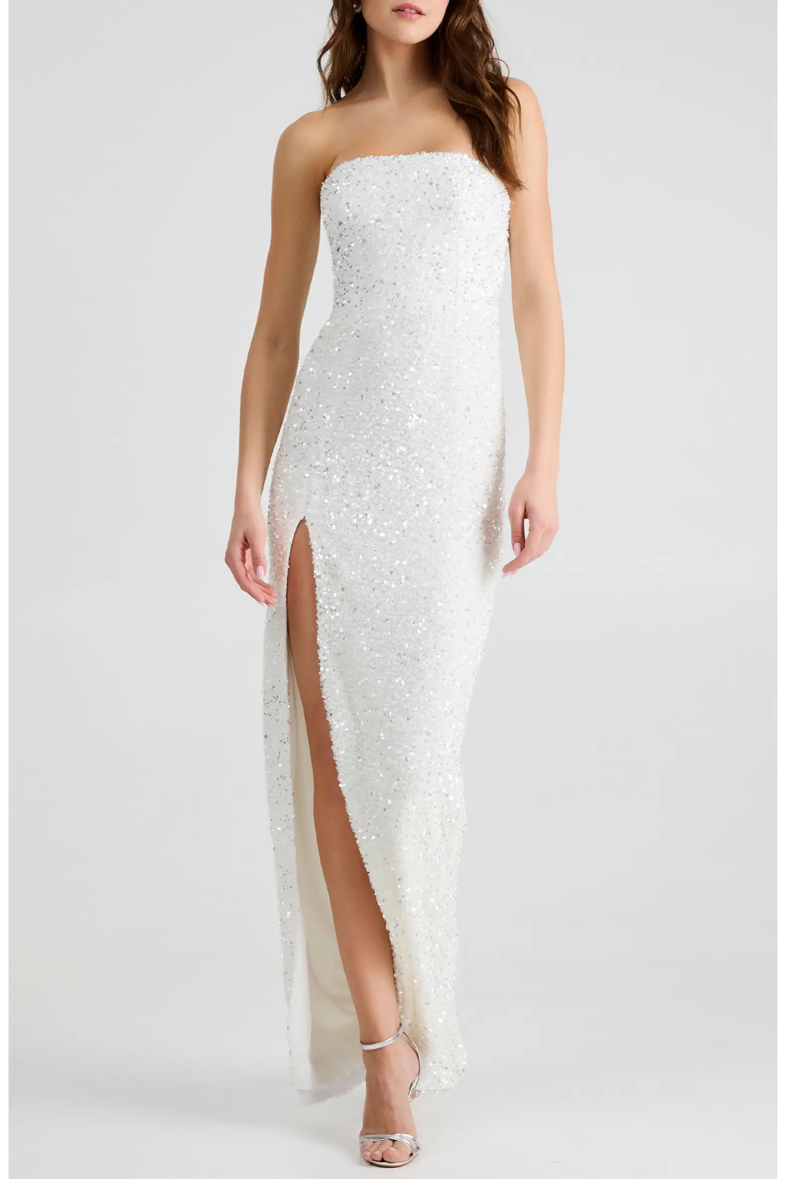 Lola Sequin Strapless Column Gown (Women) | Nordstrom | Nordstrom