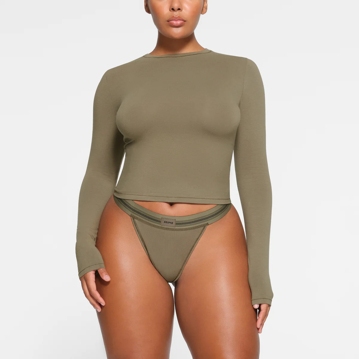 LONG SLEEVE T-SHIRT | SKIMS (US)
