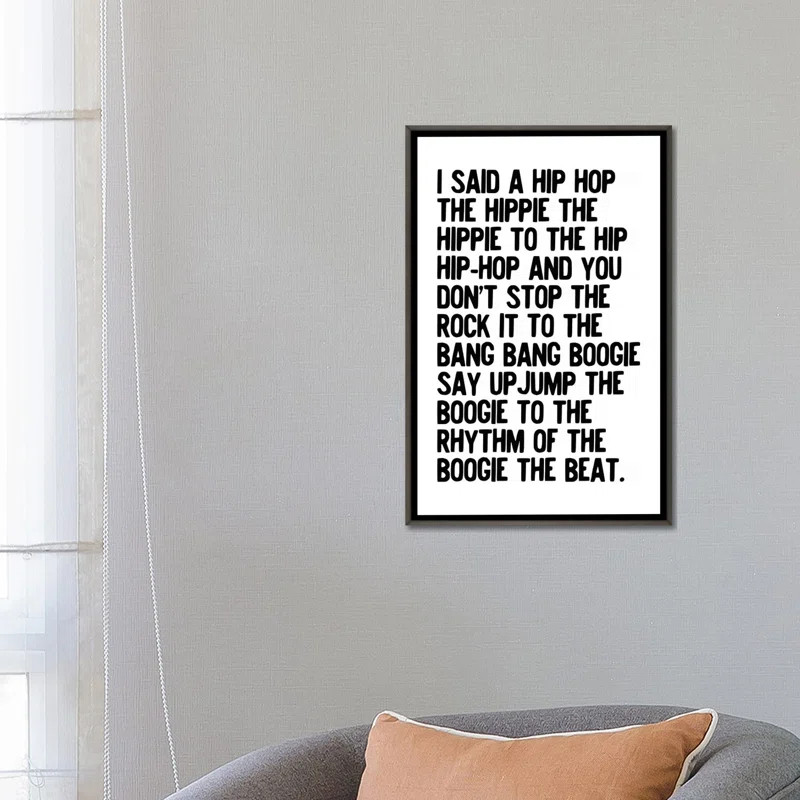 Rappers Delight by Honeymoon Hotel Textual Art | Wayfair North America