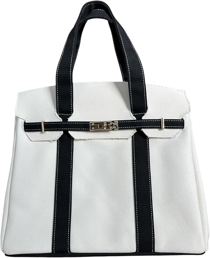 Canvas Tote| 8 Pockets| Distressed Finish| Spacious Interior| Daily Use| Work| Gym| Travel| Durab... | Amazon (US)