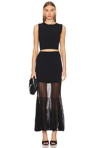 Karina Grimaldi Fernanda Knit Set in Black from Revolve.com | Revolve Clothing (Global)
