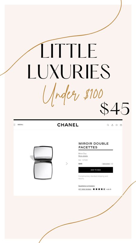 This Chanel makeup mirror is the perfect gift idea for the beauty lover!🤍💄


Gift ideas for the fashionista. Luxury gift ideas. Gift ideas for her. Gifts ideas for her under $50.




#LTKGiftGuide #LTKfindsunder50 #LTKHoliday