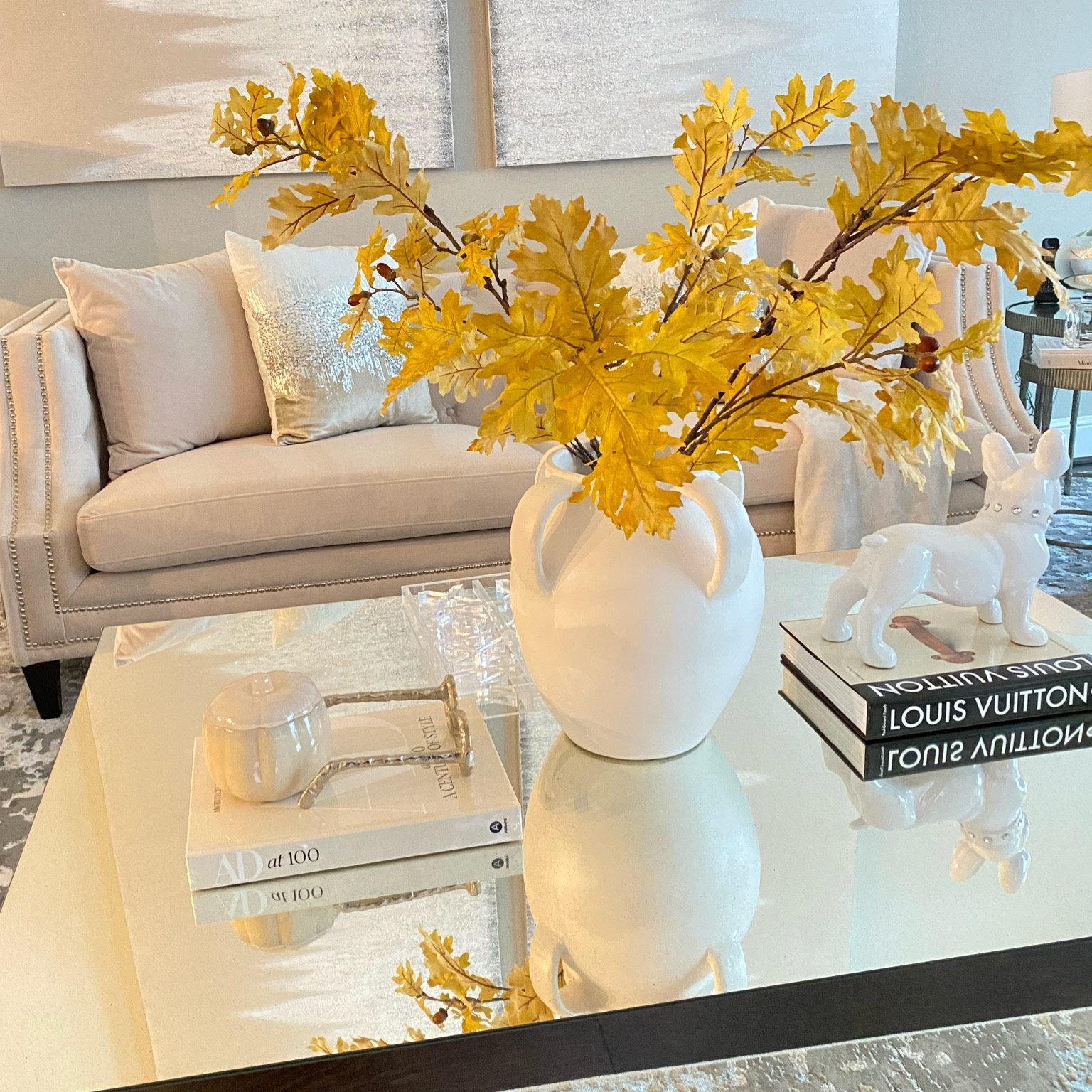 It’s giving fall luxury! 🥰 It’s the modern fall look for me Sis! 🥰🫶🏽

#home #fall #lashandagary #inspo #decor #sale #pottrrybarn 

#LTKhome #LTKHoliday #LTKSeasonal