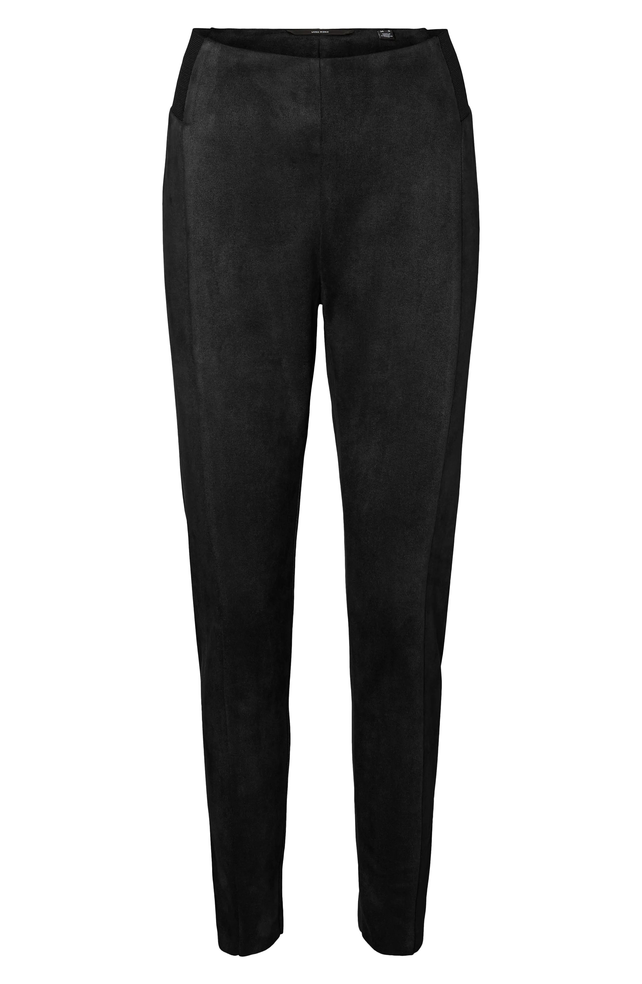 Women's Vero Moda Faux Suede Leggings, Size Small - Black | Nordstrom