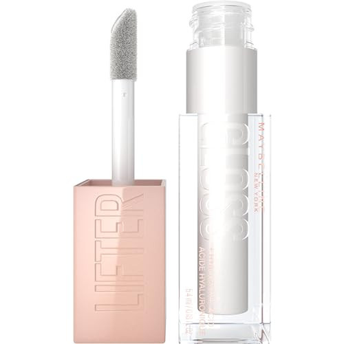 Maybelline Lifter Gloss, Hydrating Lip Gloss with Hyaluronic Acid, High Shine for Plumper Looking Lips, Pearl, Silver Pearl Clear, 0.18 Ounce | Amazon (US)