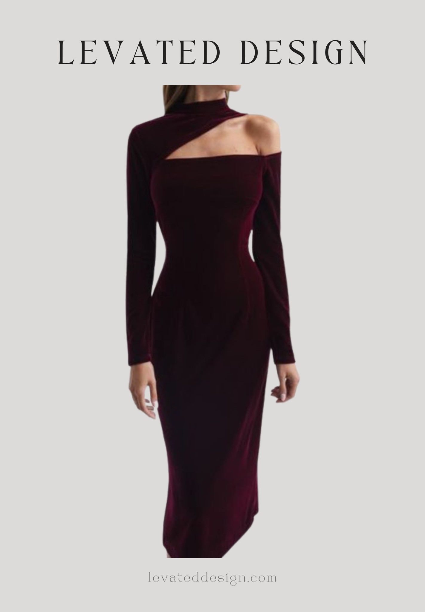 Gorgeous burgundy velvet cut out shoulder dress. Winter wedding guest dress #mididress 

#LTKstyletip #LTKfit #LTKFind