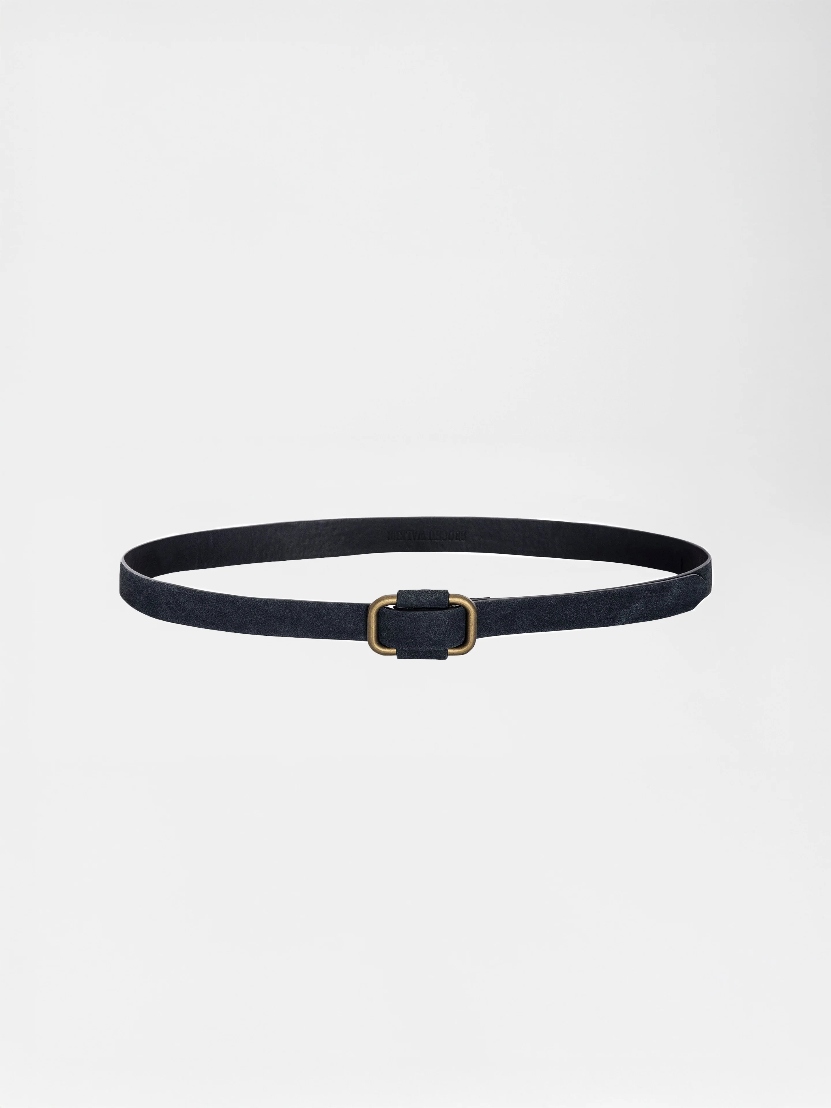 Women's Saddle Suede Belt in Navy | Brochu Walker | Brochu Walker