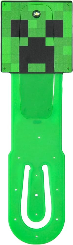 Paladone Minecraft Creeper Clip-On LED Reading Light & Bookmark, Officially Licensed Gifts for Ga... | Amazon (US)