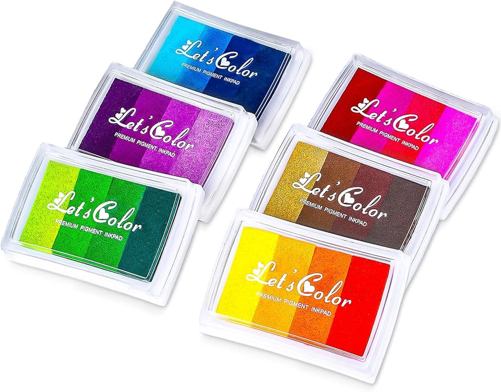 Anyongora 24 Colors Craft Ink Pads for Stamps, Washable Ink Stamp Pads for Kids, Finger Print Ink... | Amazon (US)