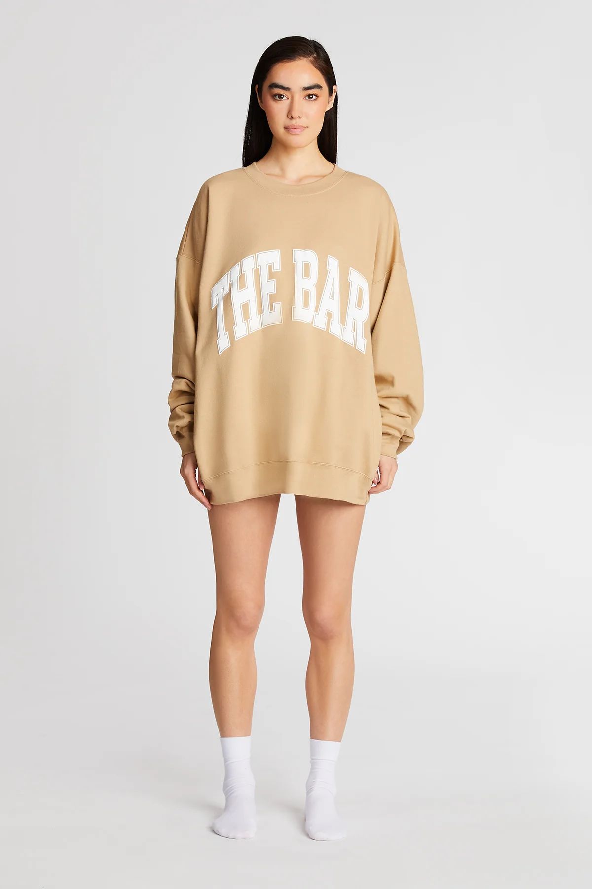 VARSITY SWEATSHIRT BEIGE | The Bar