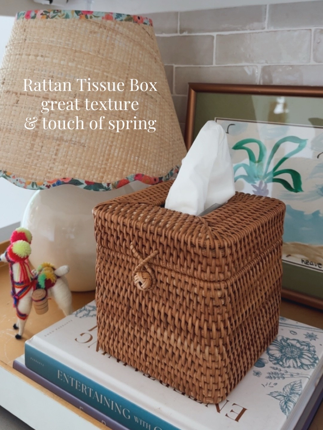 Loving Lately | Hi Sugarplum! 

This pretty rattan tissue box cover makes me so happy. It’s the little things! 

#LTKHome #LTKOver40 #LTKdayinmylife