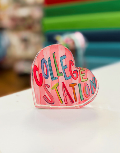 College Station Love Acrylic | Magpies Gifts