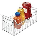 iDesign Fridge Plastic Storage Organizer Bin with Handles, Clear Container for Food, Drinks, Produce | Amazon (US)