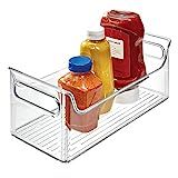 iDesign Fridge Plastic Storage Organizer Bin with Handles, Clear Container for Food, Drinks, Produce | Amazon (US)