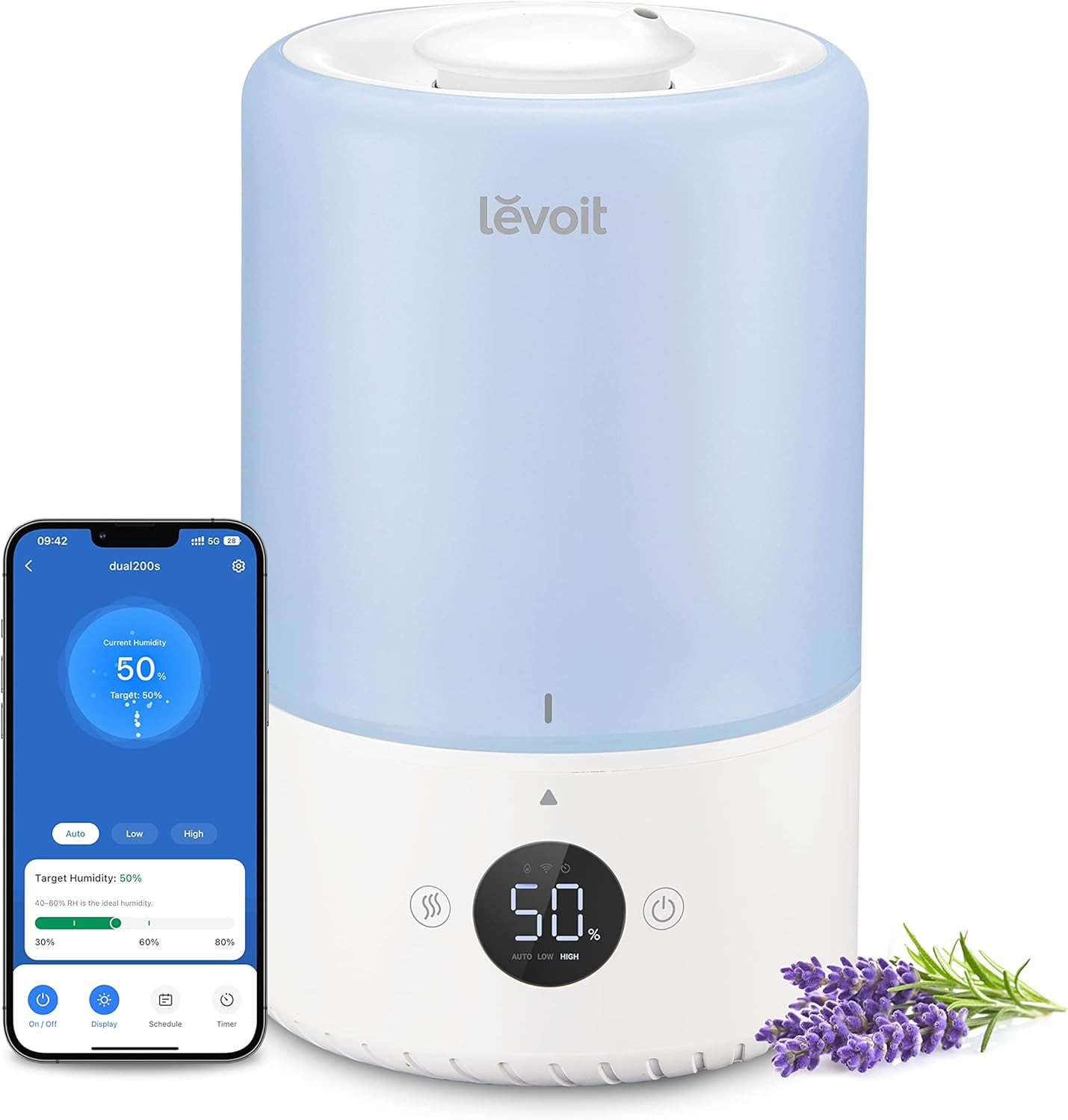 LEVOIT Dual 200S Smart Humidifiers for Bedroom, Top Fill, Customize Humidity for Home, Baby Nurse... | Amazon (US)