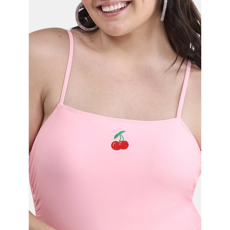 No Boundaries Traje de Baño de una Pieza con Pierna Alta y Cincha para Mujer y Mujer, Tallas XXS... | Walmart (US)