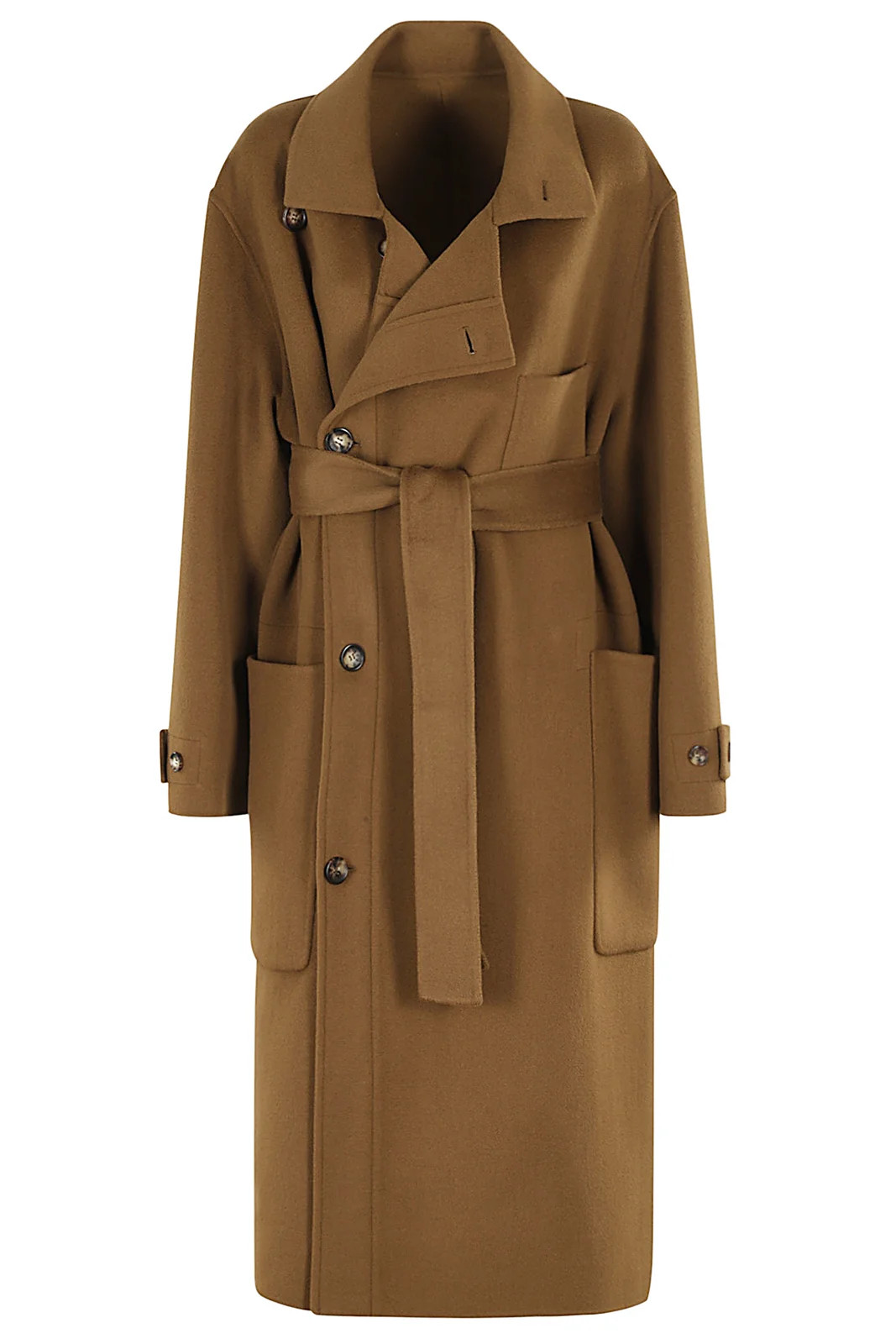 Philosophy Di Lorenzo Serafini Belted Long-Sleeved Coat | Cettire Global