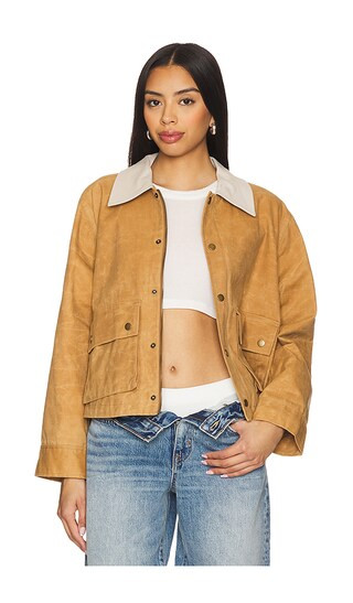 The Waxed Swingy Jacket | Revolve Clothing (Global)