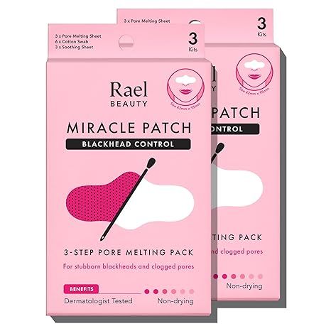 Rael Blackhead Remover, Miracle Patch Melting Pack - Nose Strips for Blackheads, Pore Melting and... | Amazon (US)