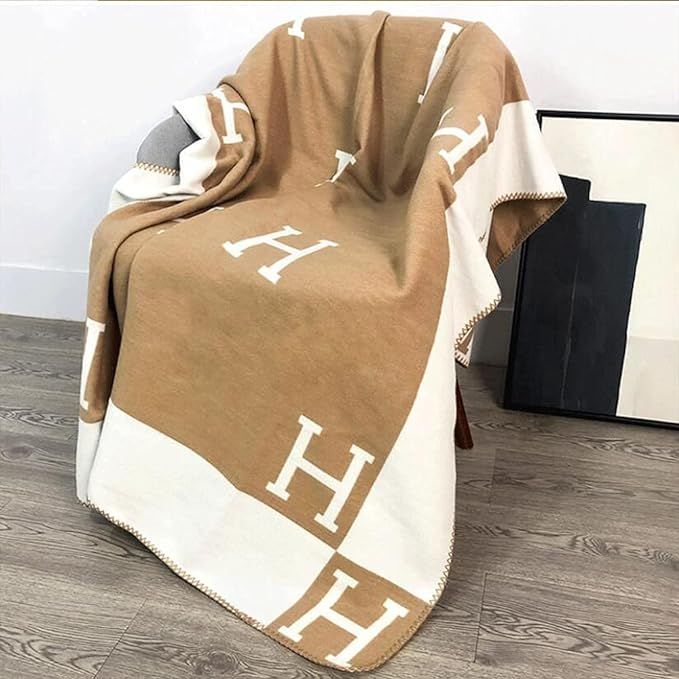 Warm Shawl H Blankets Super Soft Fleece Blanket Travel Outdoor Lightweight All-Season Throw Blank... | Amazon (US)