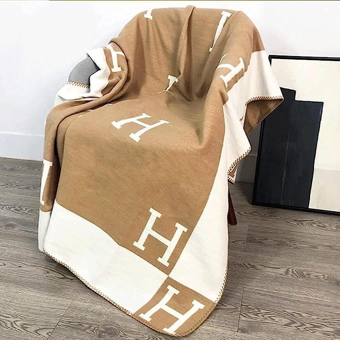 H Blankets Exclusivo Fleece Throw Blanket for Couch/Sofa/Bed Plush Soft Blankets and Throws Light... | Amazon (US)