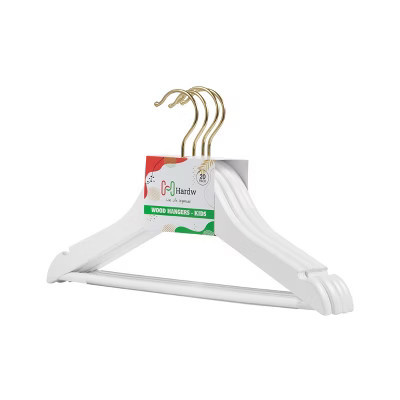 DEILSY Wooden Baby & Kids' Hangers with Gold Hooks - Durable Clothes Hangers for Toddlers 20-Pack | Target
