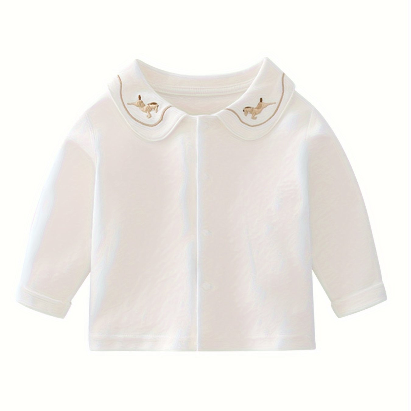 Baby Toddler Girls Solid Lapel T shirt Pure Cotton Class A - Temu | Temu Affiliate Program