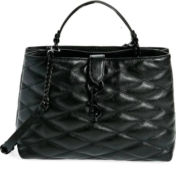 Edie Quilted Leather Top Handle Satchel | Nordstrom Rack