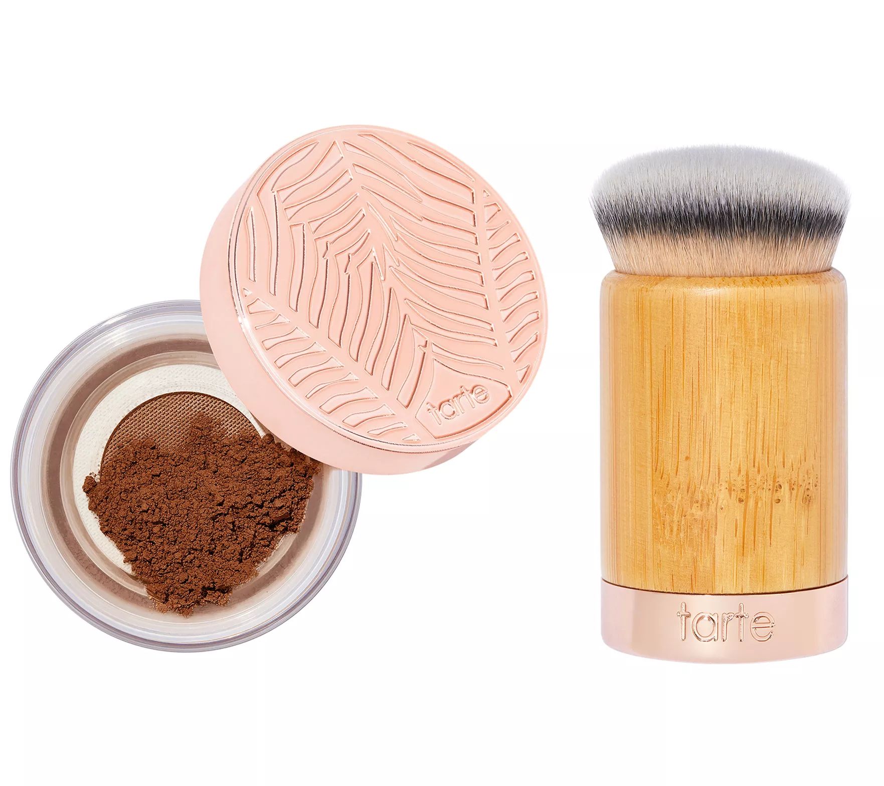 tarte Amazonian Clay Gem Powder Foundation & Brush | QVC