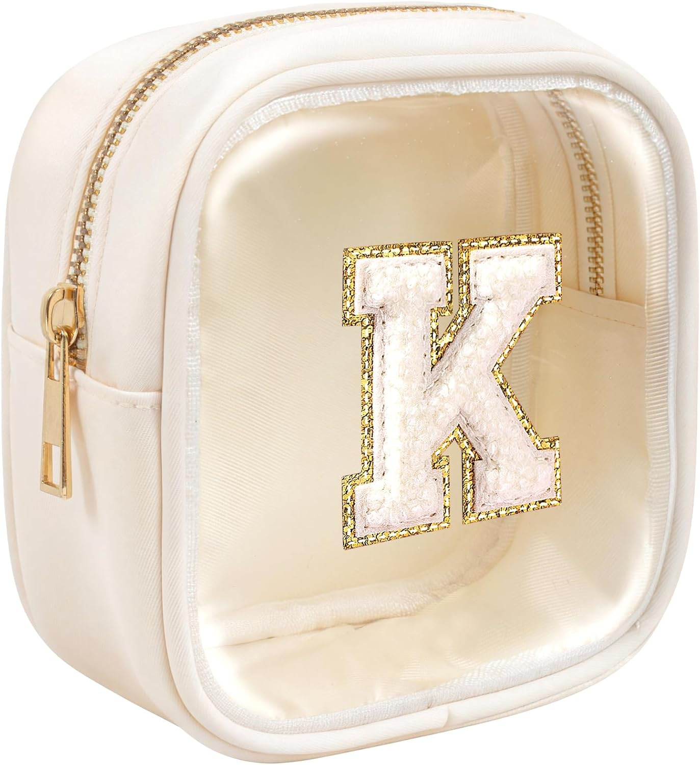 KOTORA Easter Gifts | Personalized Initial Makeup Bag Pink Cosmetic Bag Travel Toiletry Bag Girlf... | Amazon (US)